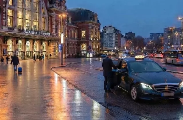 carte-gare-lille-flandres-taxi Taxi devant la gare Lille Flandres
